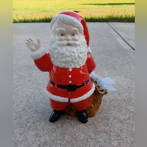 Vintage Santa Claus Christmas Ceramic Hand Painted Duncan Mold